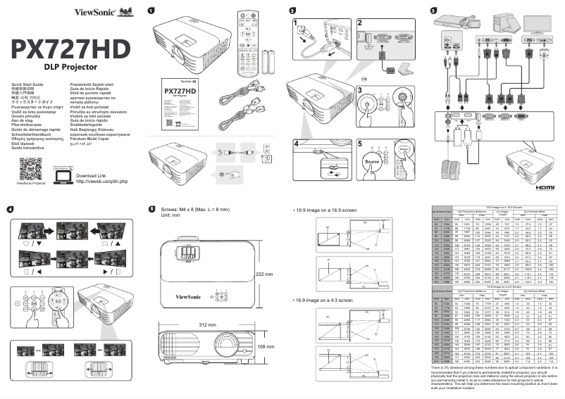 Image de la première page du manuel de l'appareil PX727HD