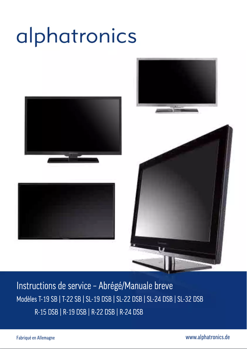 Page n°1 - Manuel utilisateur Alphatronics SL-24 DSB