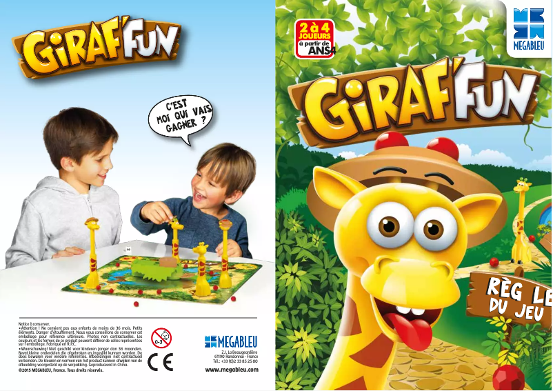 Page n°1 - Manuel utilisateur MEGABLEU Giraf'Fun
