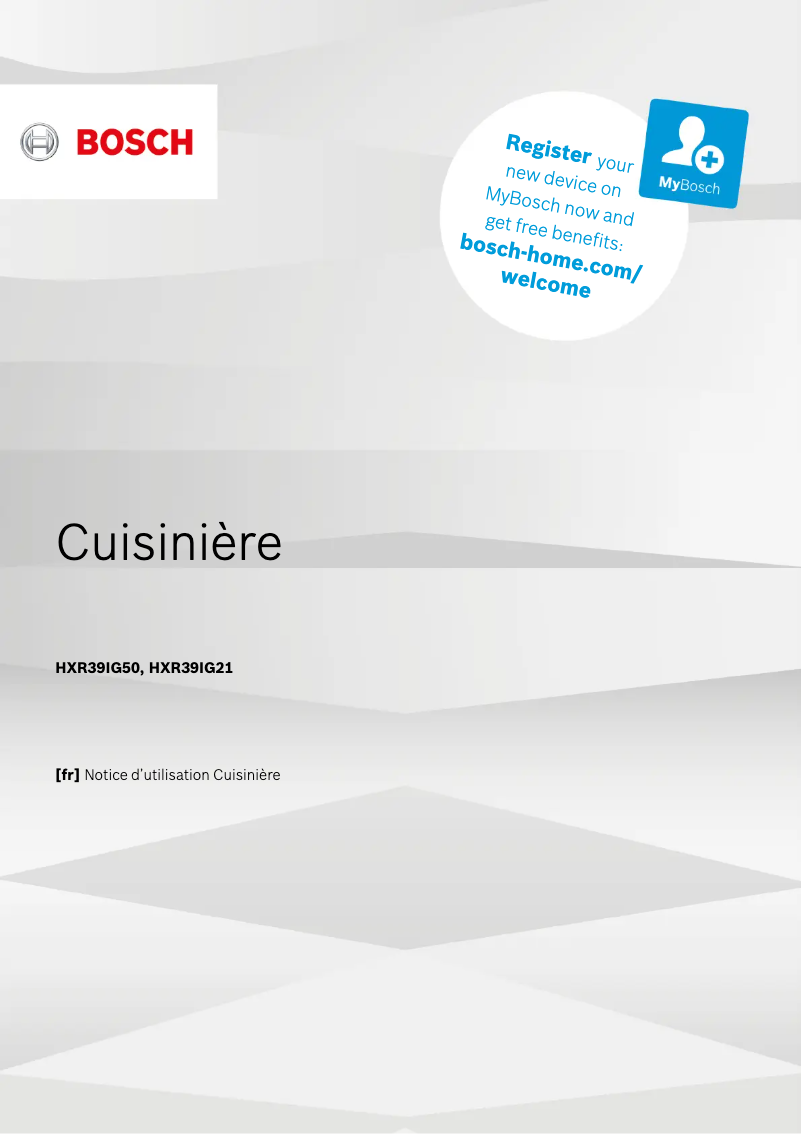 Image de la première page du manuel de l'appareil HXR39IG50