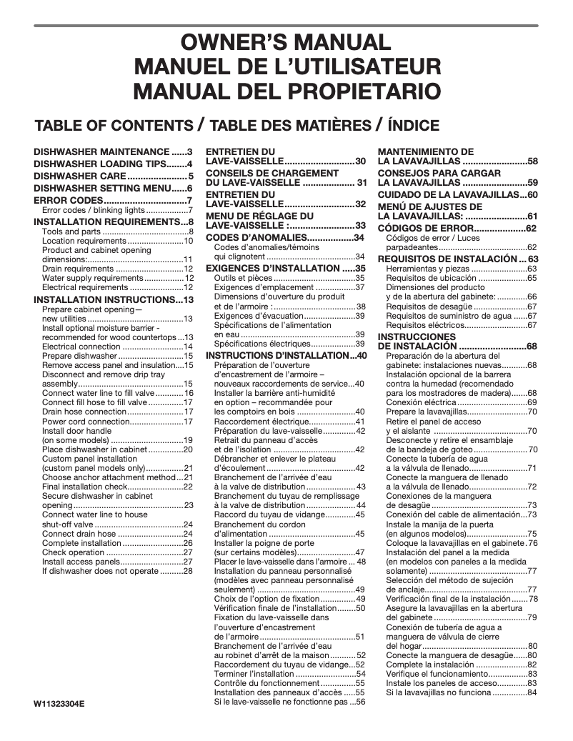 Page n°1 - Manuel utilisateur Maytag MDB7959SKZ