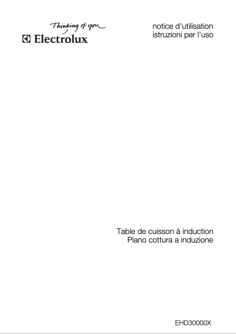 Page 1 de la notice Manuel utilisateur Electrolux EHD30000X