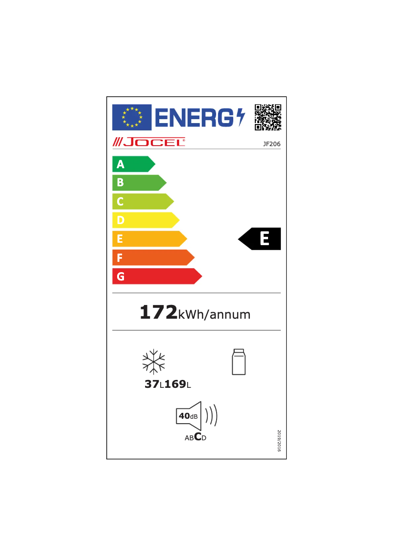 Page 1 de la notice Manuel utilisateur Jocel JF-206