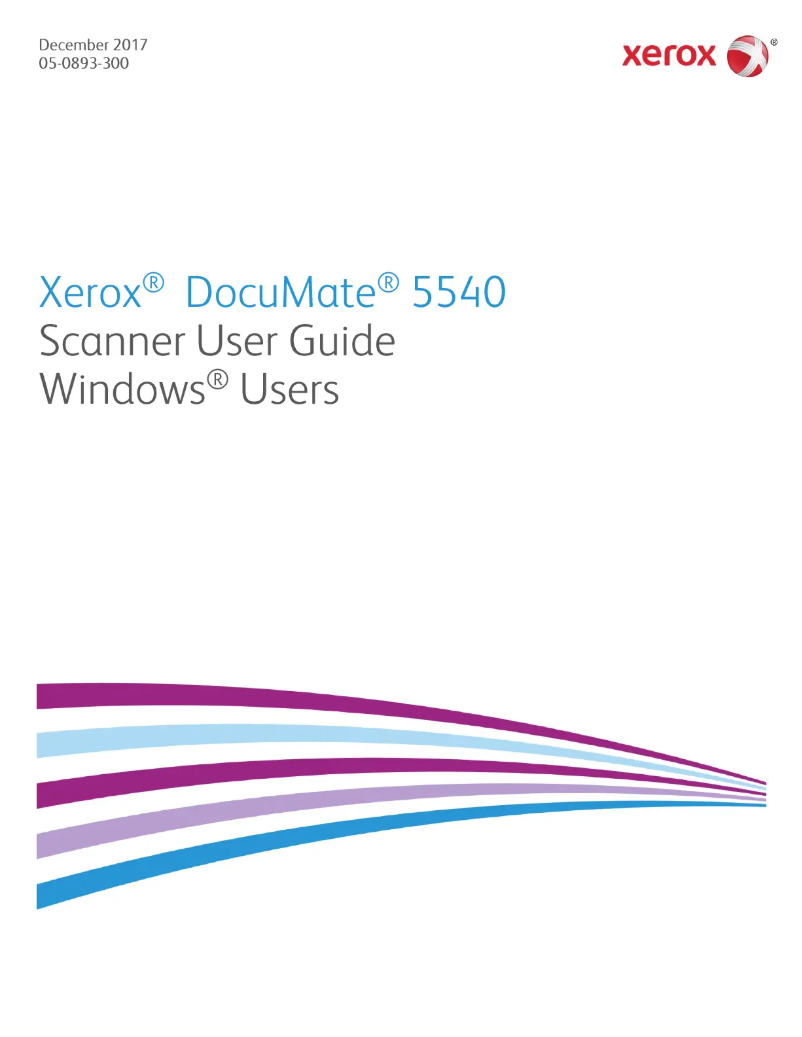 Image de la première page du manuel de l'appareil DocuMate 5540