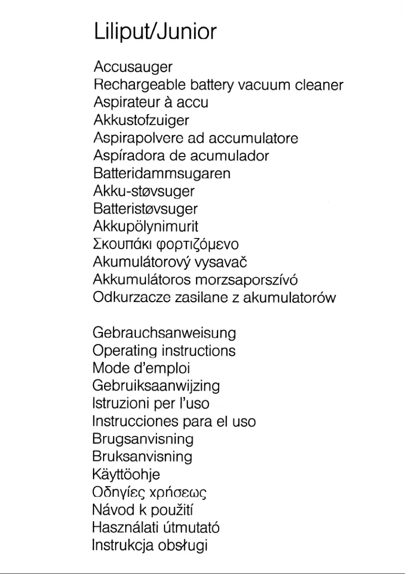 Image de la première page du manuel de l'appareil Junior 2 Liliput II