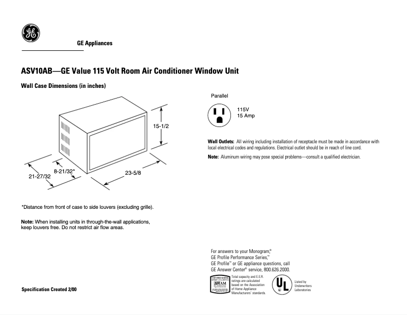 Image de la première page du manuel de l'appareil ASV10AB