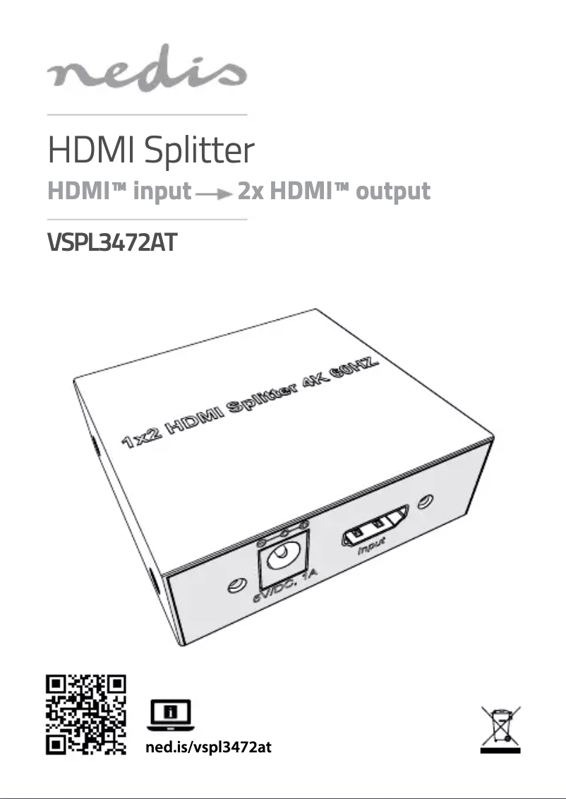 Page n°1 - Manuel utilisateur Nedis VSPL3472AT