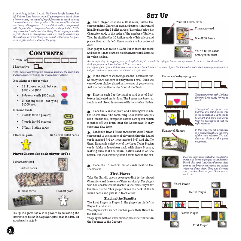 Page 1 de la notice Manuel utilisateur Asmodee Colt Express