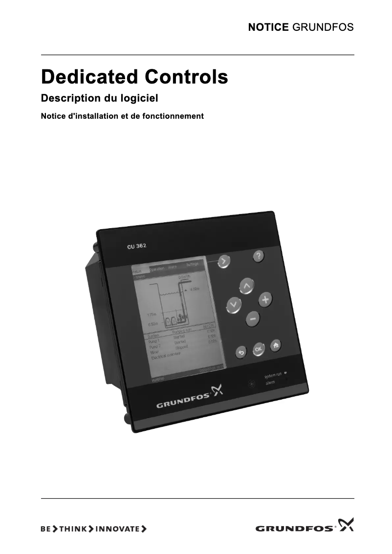 Page n°1 - Guide d'installation Grundfos DCD319