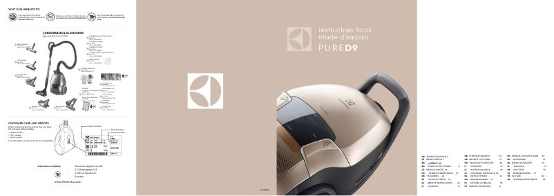 Página 1 del manual Manual de usuario Electrolux PD91-ANIMA