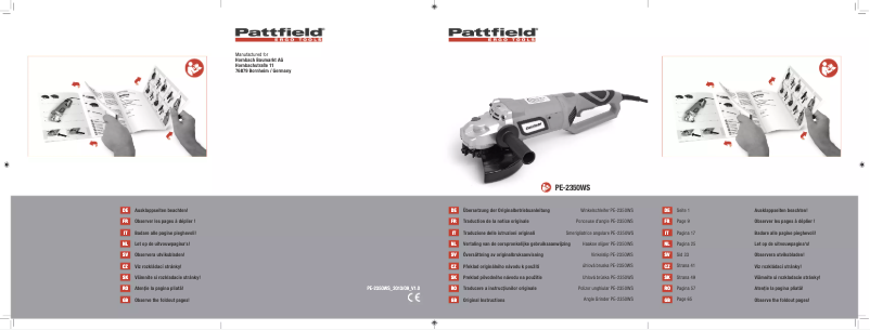 Page n°1 - Manuel utilisateur Pattfield PE-2350WS