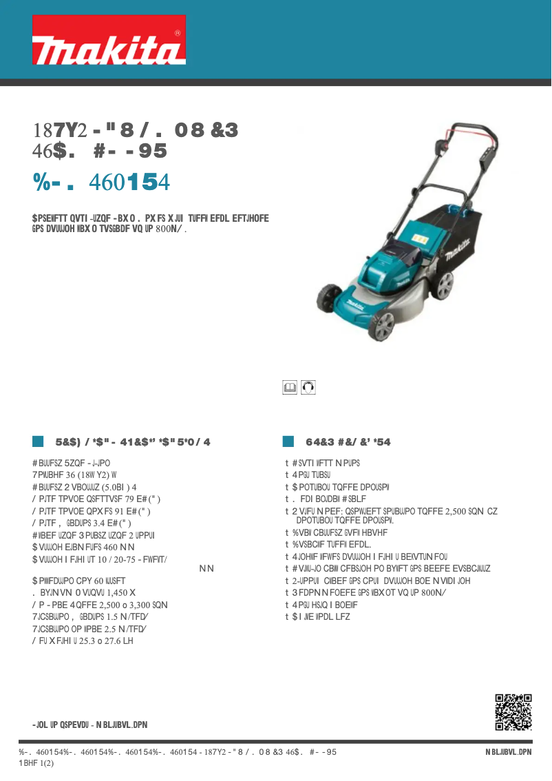 Image de la première page du manuel de l'appareil DLM460PT4