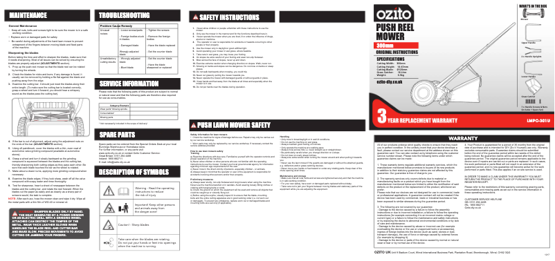 Image de la première page du manuel de l'appareil LMPC-301U