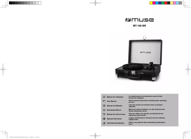 Page 1 de la notice Manuel utilisateur Muse MT-100 BR