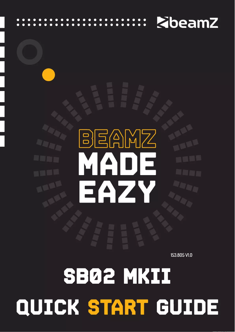 Page n°1 - Guide de démarrage rapide BeamZ SB02