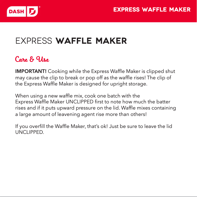 Página 1 del manual Guía de inicio rápido Dash Express DEWM8100AQ