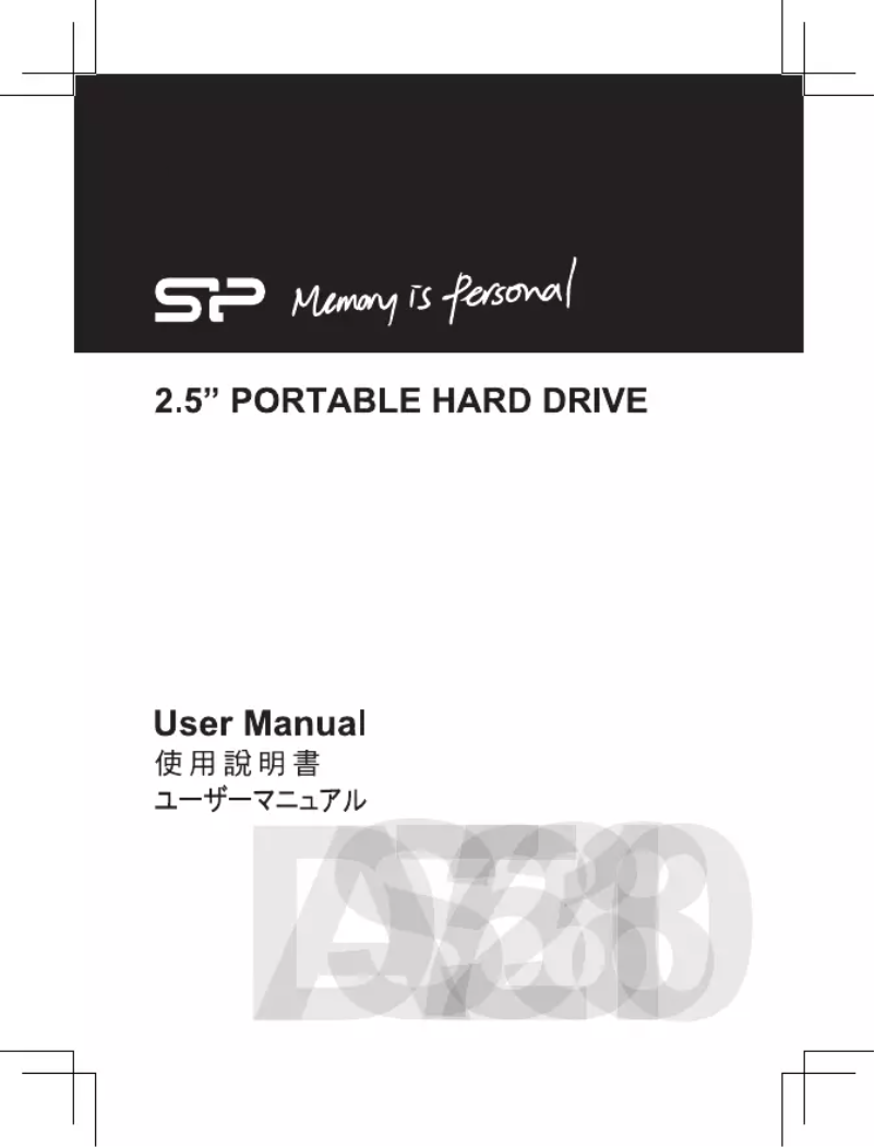 Page 1 de la notice Manuel utilisateur Silicon Power Armor A80