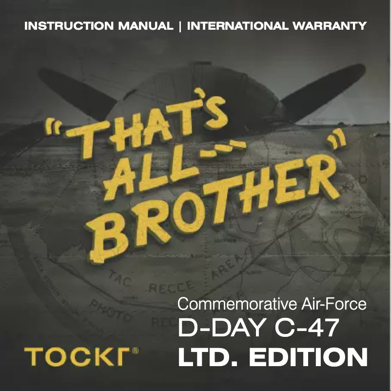 Image de la première page du manuel de l'appareil D-Day C-47