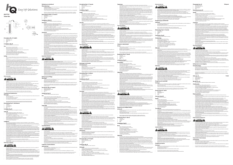 Image de la première page du manuel de l'appareil HQ-TF10