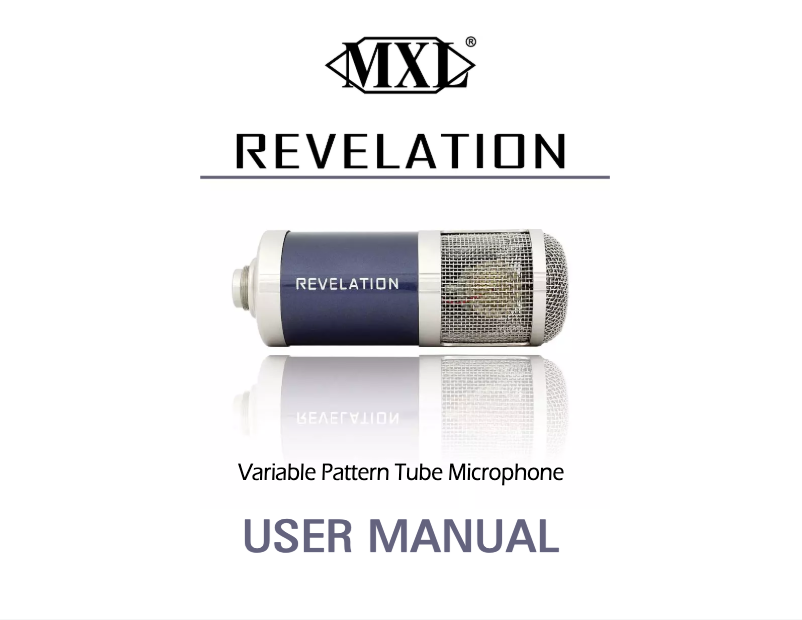 Image de la première page du manuel de l'appareil Revelation