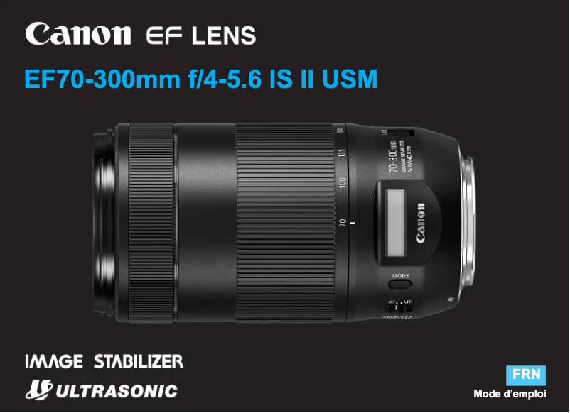 Image de la première page du manuel de l'appareil EF 70-300mm f/4-5.6 IS II USM