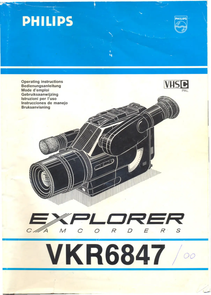 Page n°1 - Manuel utilisateur Philips VKR6847