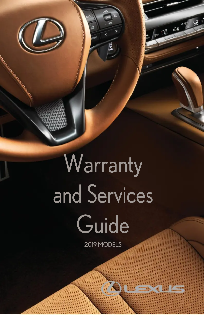 Imagen de la primera página del manual del dispositivo RX 350 (2019)