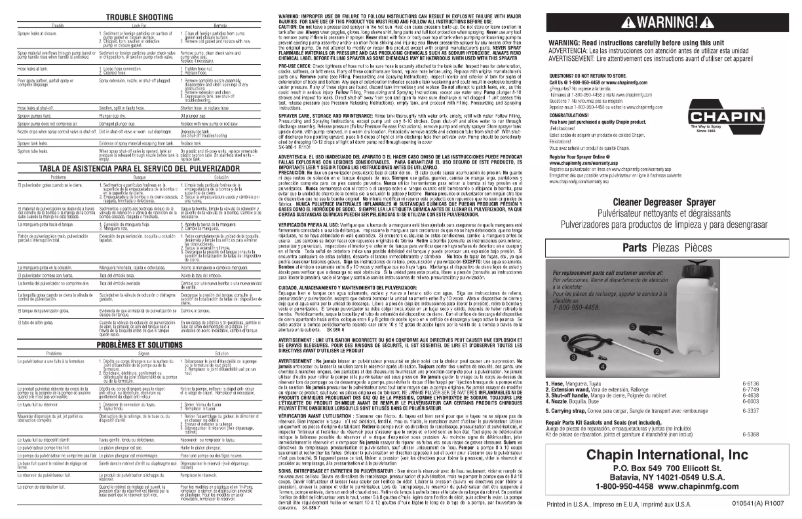 Page n°1 - Manuel utilisateur Chapin 22350