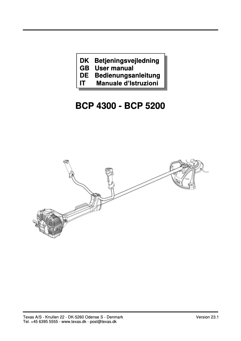 Imagen de la primera página del manual del dispositivo BCP5200