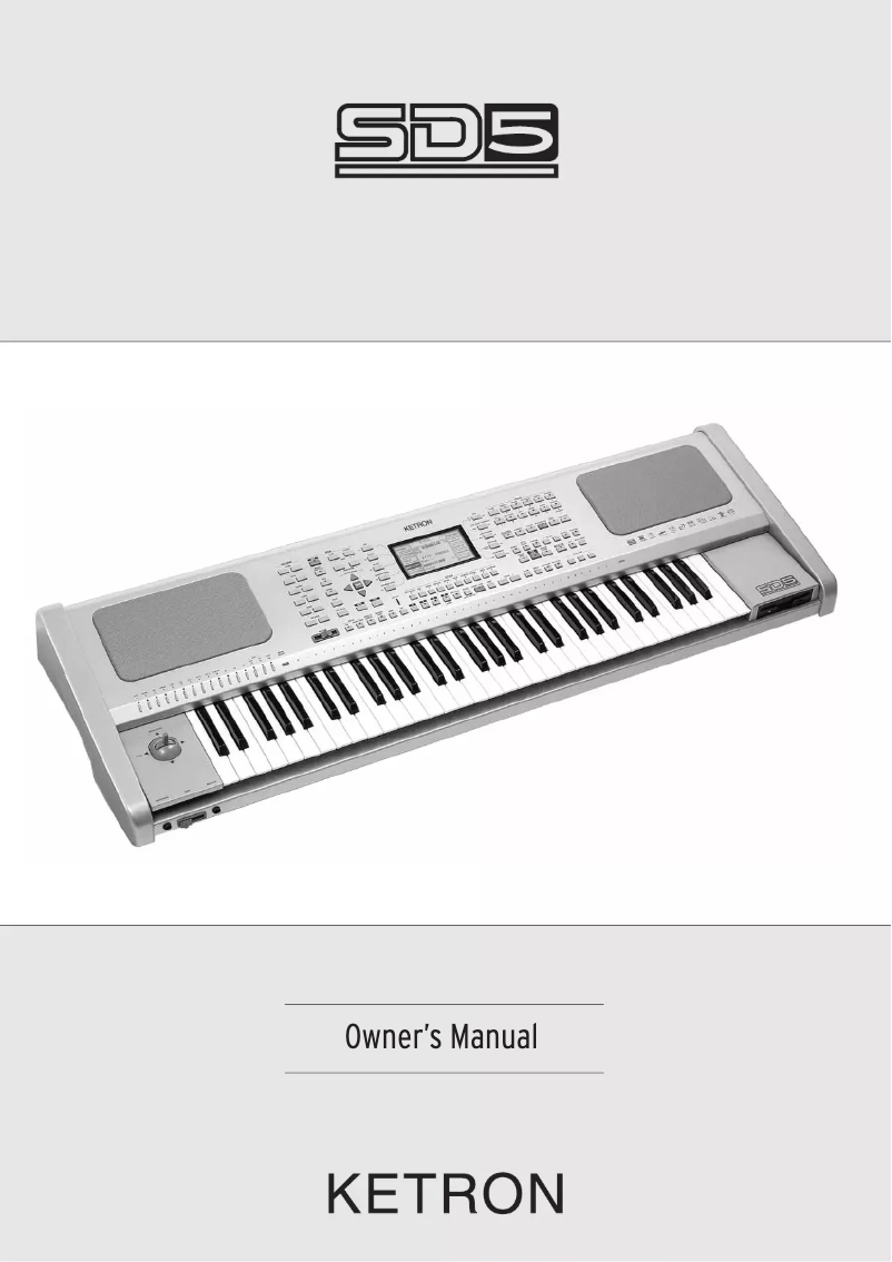 Página 1 del manual Manual de usuario Ketron SD5