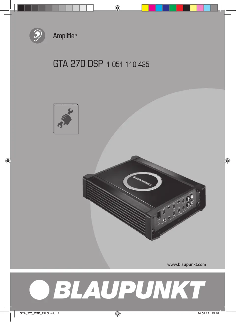 Page n°1 - Manuel utilisateur Blaupunkt GTA 270 DSP