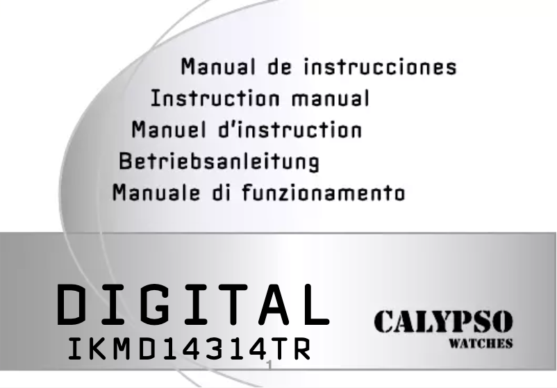 Page n°1 - Manuel utilisateur Calypso K5669