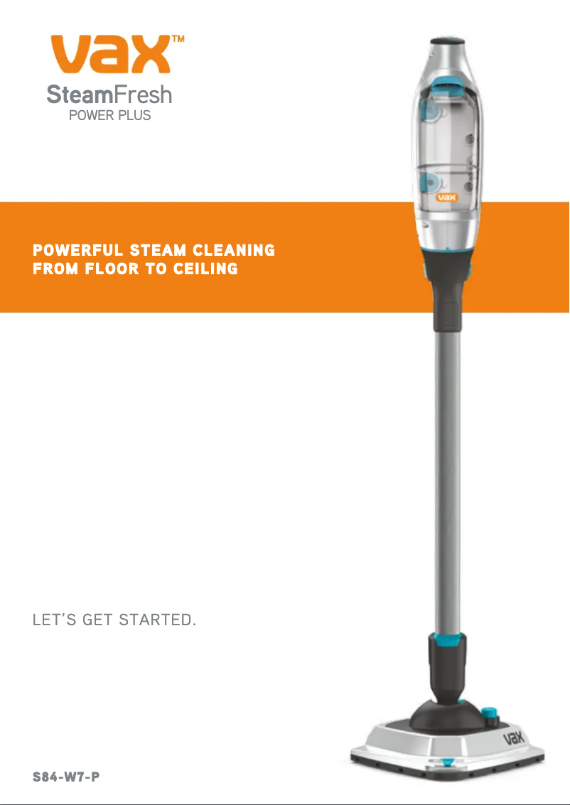 Page 1 de la notice Manuel utilisateur Vax Steam Fresh Power S85-SF-R