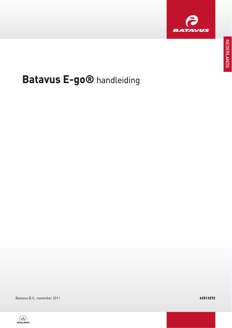 Page n°1 - Manuel utilisateur Batavus Lucca E-go
