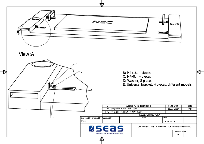 Página 1 del manual Manual de usuario NEC SP-80SM