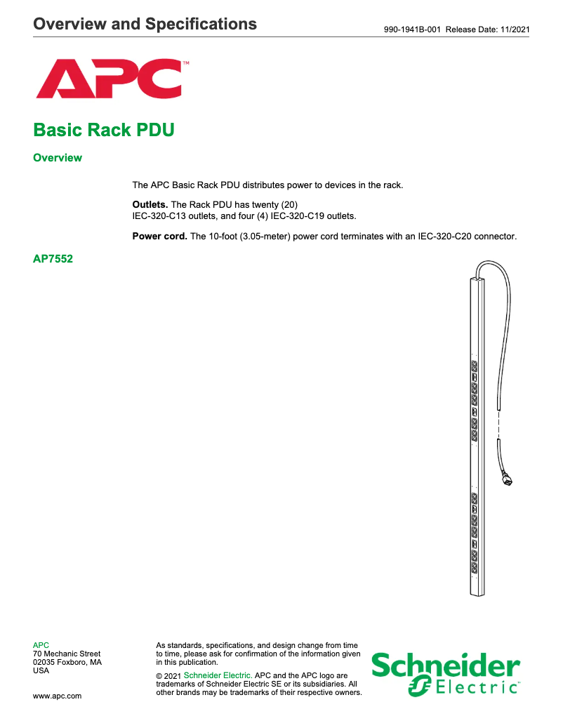 Image de la première page du manuel de l'appareil AP7552