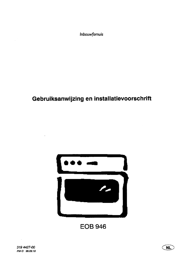 Page 1 de la notice Manuel utilisateur Electrolux EOB 946