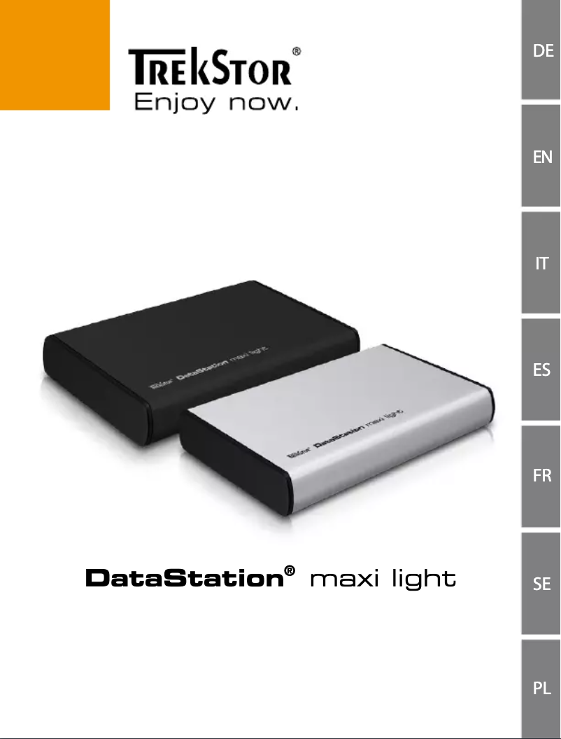 Imagen de la primera página del manual del dispositivo DataStation maxi light
