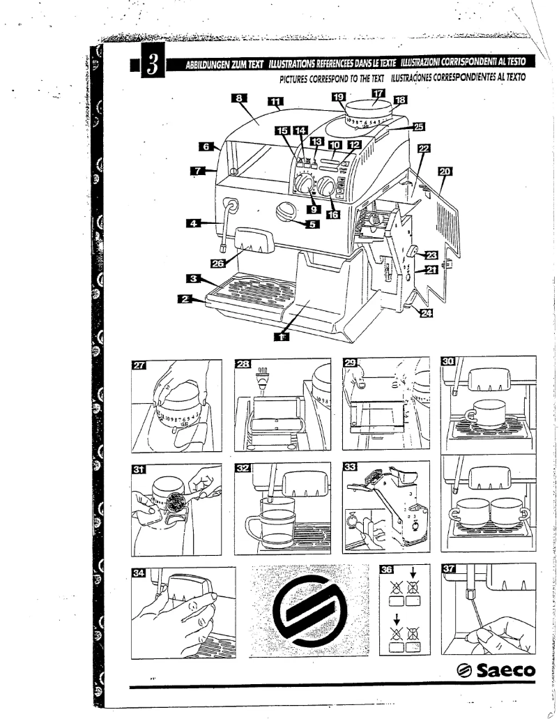 Page 1 of the manual User Manual Philips Saeco Via Venenzia