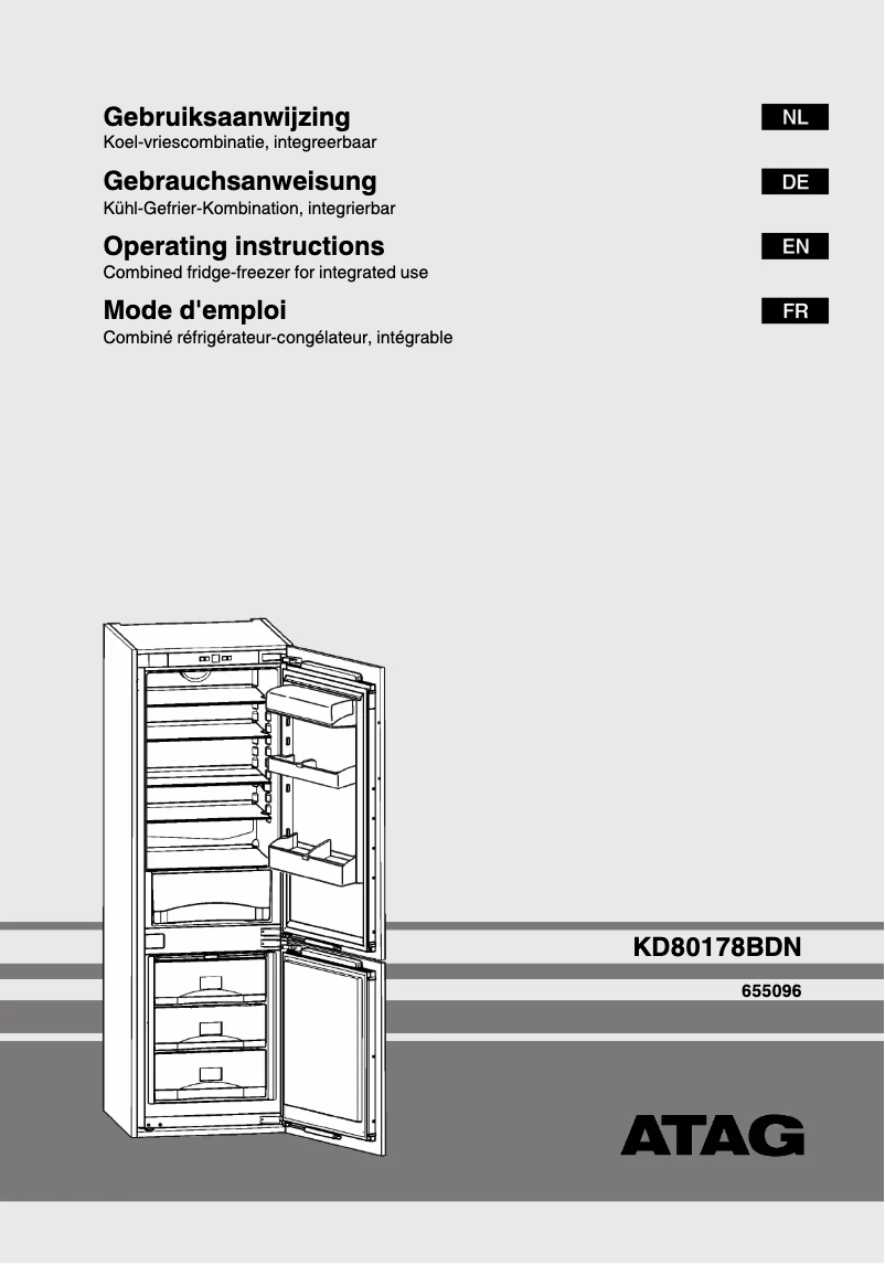 Page n°1 - Mode d'emploi Atag KD80178BDN