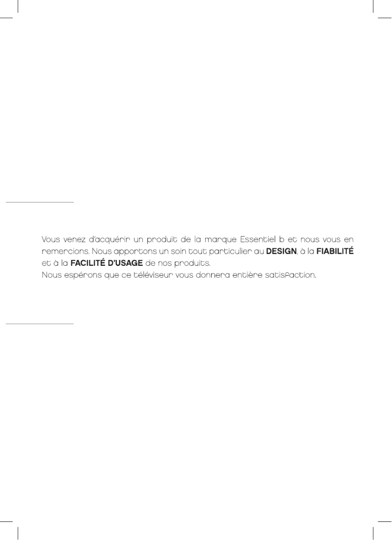 Image de la première page du manuel de l'appareil 31.5 Blanc Kea