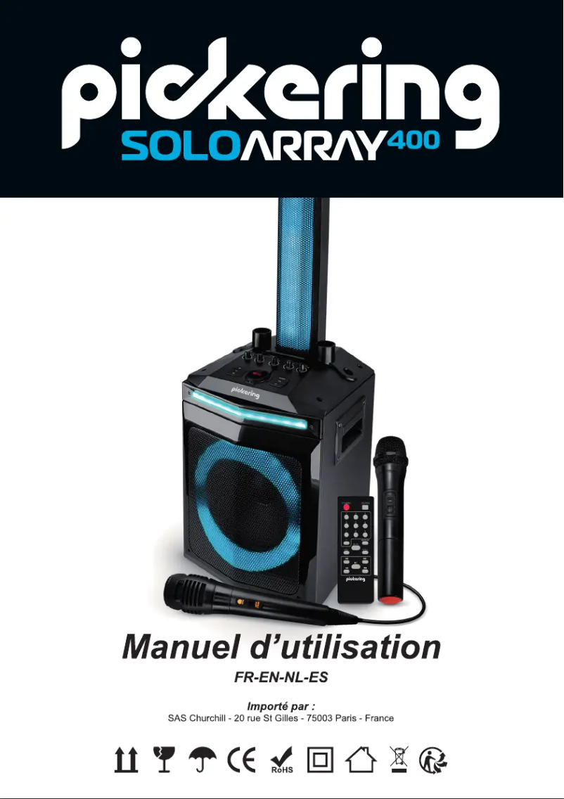 Page n°1 - Manuel utilisateur Pickering SOLO ARRAY400