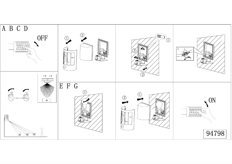 Page n°1 - Manuel utilisateur Eglo Cerno