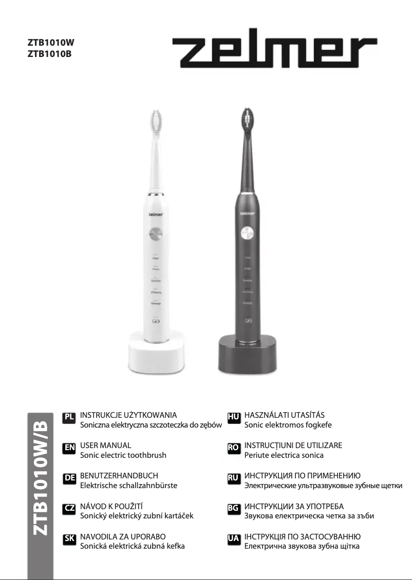 Page 1 de la notice Manuel utilisateur Zelmer ZTB1010W