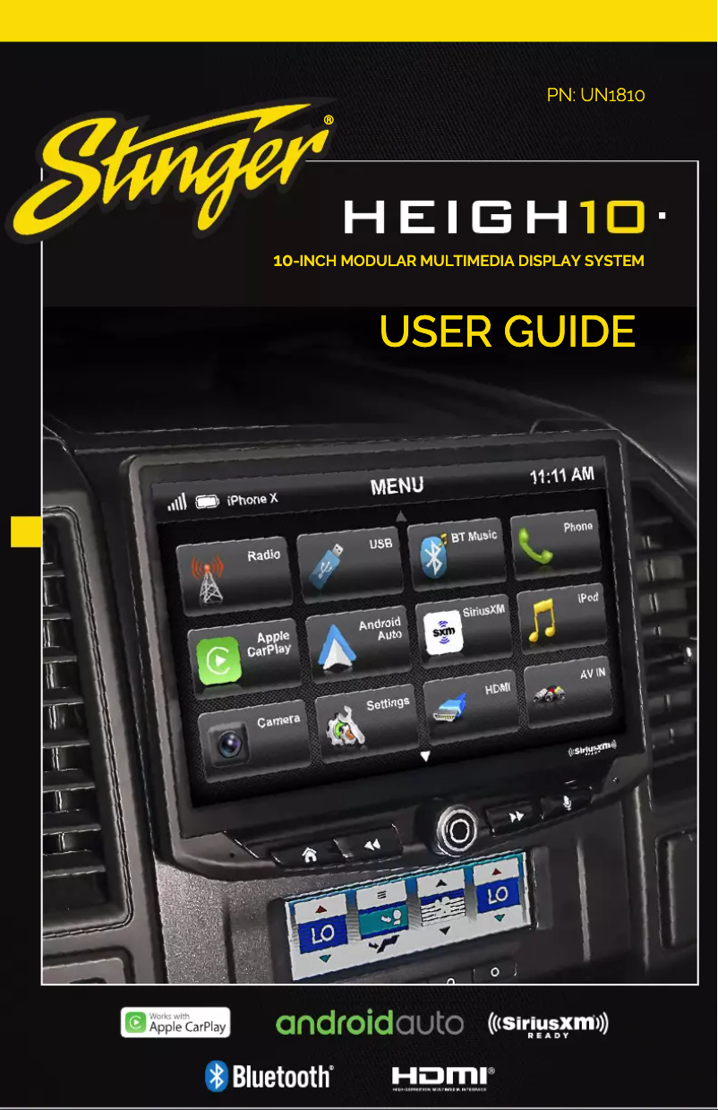 Page 1 de la notice Manuel utilisateur Stinger HEIGH10 UN1810