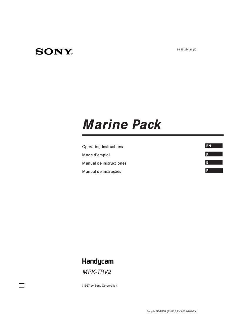 Página 1 del manual Manual de usuario Sony CCD-TR760E