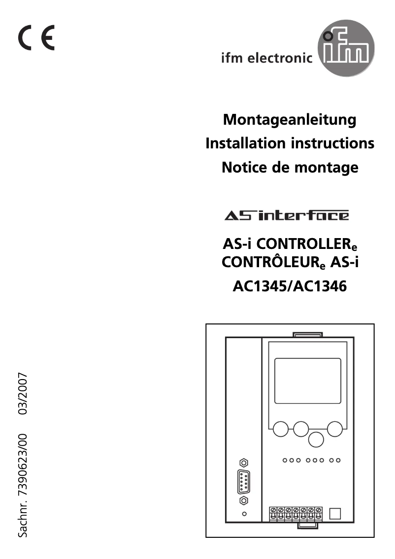Image de la première page du manuel de l'appareil AC1345