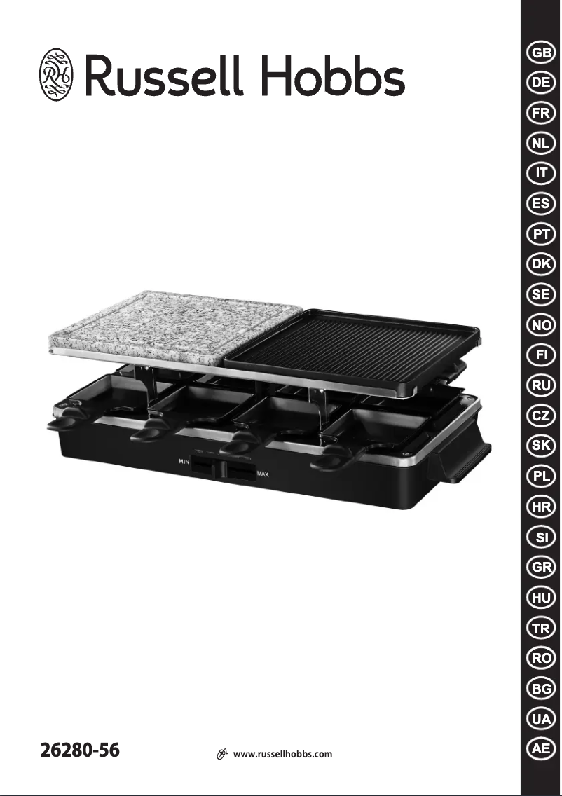 Image de la première page du manuel de l'appareil Multi Raclette 3 in 1 26280-56