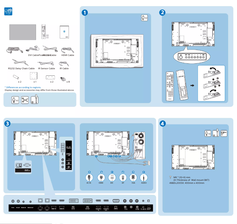 Image de la première page du manuel de l'appareil 49BDL2005X