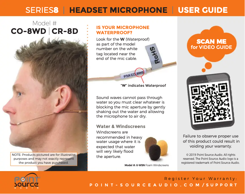 Page 1 of the manual User Manual Point Source Audio CO-8WD